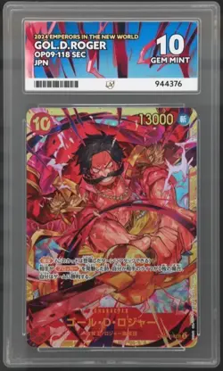 Gol.D.Roger OP09-118 SEC Emperors in the New World ONE PIECE Japanese ACE 10 - Image 1