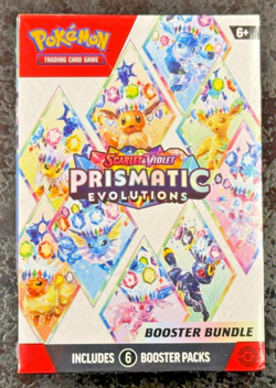 Pokemon TCG Scarlet & Violet Prismatic Evolutions Booster Bundle 6 Packs Sealed - Image 1