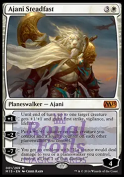 Ajani Steadfast 1x FOIL MTG M15 Core Set Mythic MINT white - Image 1