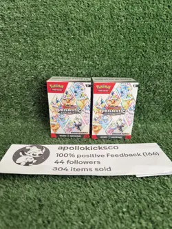 2x Pokemon TCG Scarlet & Violet Prismatic Evolutions Booster Bundle Sealed ✅ - Image 1