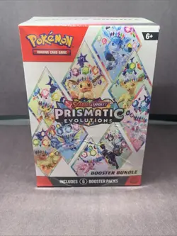 Pokemon TCG S&V Prismatic Evolutions Booster Bundle (6pks) Factory Sealed (Tear) - Image 1