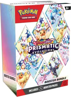 Pokemon TCG Prismatic Evolutions Booster Bundle 6 Packs - Sealed Box and New - Image 1