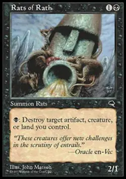 Rats of Rath - Light Play MTG Tempest - Image 1