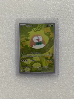 Mega Evolution: Perfect Order Rowlet 90/88 Illustration Rare Pokemon Card - POR - Image 1