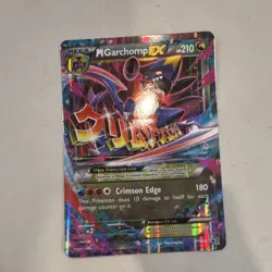 Jumbo M Garchomp EX Mega Full Art Promo Holo Card XY168 210 HP - Image 1