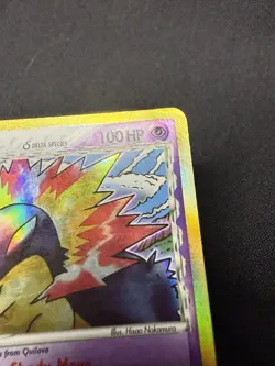 Typhlosion Delta Species Reverse Holo EX Dragon Frontiers Card 12/101 Damaged HP - Image 3