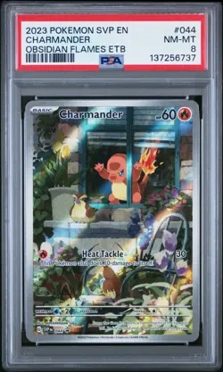 Charmander 044 Sv: Scarlet & Violet Promo Cards Holo PSA 8 - Image 1