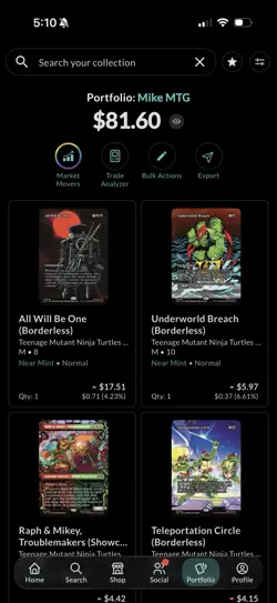 Magic the Gathering TMNT card - Image 1