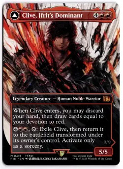 Clive, Ifrit's Dominant (0318) (Borderless) 318 Magic: The Gathering NM - Image 1