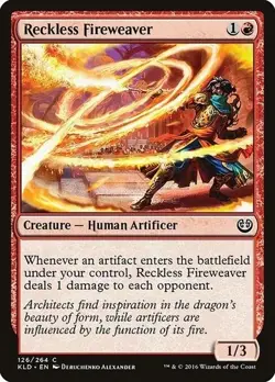 Reckless Fireweaver Kaladesh x4 NM Ships In Toploader - Image 1