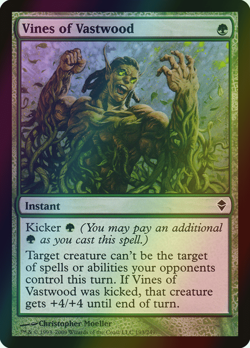 MTG Vines of Vastwood Foil ** Zendikar ** English (LP) - Image 1
