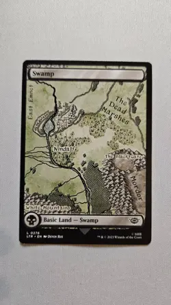 MTG Misprint Crimped Swamp 276 Lord of the Rings NM - Image 4