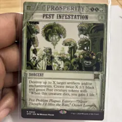 Pest Infestation FOIL Outlaws of Thunder Junction : Breaking News Magic MTG NM - Image 1