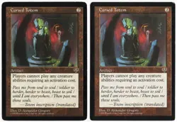 Cursed Totem x2 2x 1996 Mirage Colorless Rare Artifact MTG LP AZ2 - Image 1