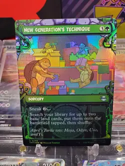 New Generation's Technique 0240 Uncommon *FOIL* Showcase MTG TMNT - Image 1