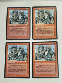 MTG Playset 4x Dwarven Lieutenant (Fallen Empires/Red/U) - BGM - Image 1