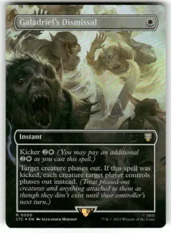 Galadriel's Dismissal 0500 Borderless Foil Rare Lord of the Rings MTG Near Mint - Image 1