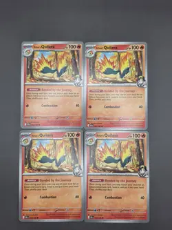 4x Ethan's Quilava 033/182 x4 - Destined Rivals - Pokemon TCG - Playset - Image 1