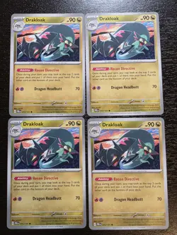 4x Drakloak 072/131 x4 - Prismatic Evolutions - Pokemon TCG - Uncommon - Playset - Image 1