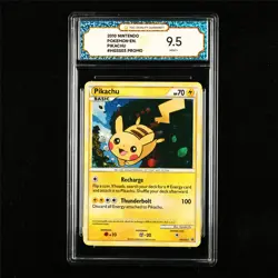 TQG 9.5 MINT+ 2010 Pokemon ENG Pikachu HGSS03 Promo - Image 1