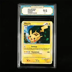 TQG 9.5 MINT+ 2010 Pokemon ENG Pikachu HGSS03 Promo - Image 2