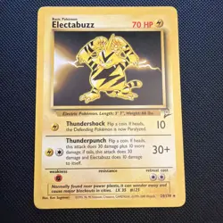 Pokemon TCG Electabuzz 24/130 Base Set 2_ - Image 1