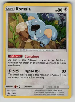 Komala - SM41 Sun & Moon Promo Pokemon Holo LP - indents - Image 1