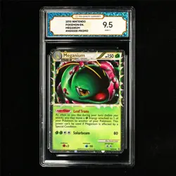TQG 9.5 MINT+ 2010 Pokemon ENG Meganium HGSS08 Promo - Image 2