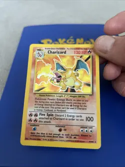 Pokemon TCG Charizard Holo Rare Card 004/102 Base Set, unlimited 1999 Wizards - Image 1