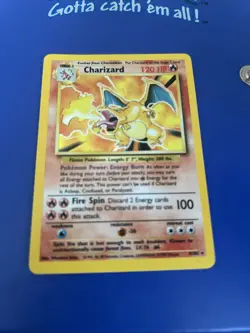 Pokemon TCG Charizard Holo Rare Card 004/102 Base Set, unlimited 1999 Wizards - Image 5
