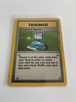 POKEMON TRAINER COMPUTER SEARCH 71/102 BASE SET RARE. WOTC. - Image 2