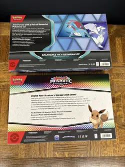 POKEMON Prismatic Evolution Accessory Pouch Col. & Salamence/Reshiram Ex Box - Image 2