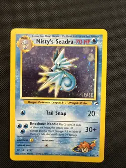 Misty's Seadra (Prerelease) 009/132 Wotc Promo Holo Pokemon S359 - Image 1