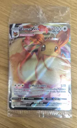 Pokemon TCG Eevee VMAX Holo SEALED SWSH087 Black Star Promo NM - Image 1