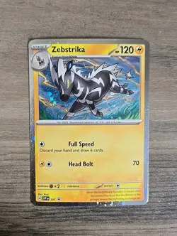 Pokemon TCG Zebstrika SVP201 Cosmos Holo Black Star Promo NM - Image 1