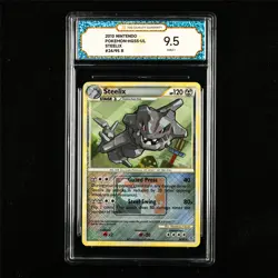 TQG 9.5 MINT+ 2010 Pokemon ENG Steelix 24/95 R - Image 1