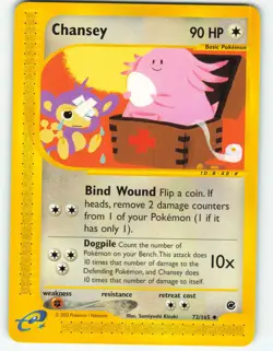 Chansey - 72/165 Expedition Base Set - Pokemon TCG - 2002 - Image 1