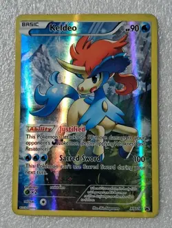 Keldeo XY118 Black Star Promo Full Art Holo Pokemon TCG - Image 1