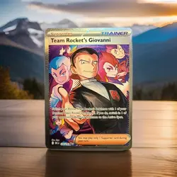 Team Rocket’s Giovanni (SR) 238/182 Full Art Trainer Pokemon Destined Rivals NM - Image 1