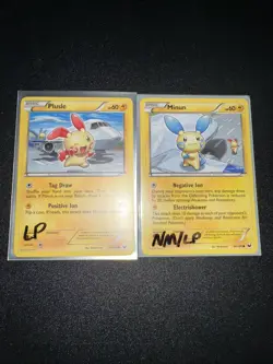 Pokemon TCG Plusle 39/108 & Minun 40/108 Dark Explorers Regular NM-LP - Image 3