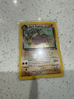 Pokemon TCG Dark Dugtrio Team Rocket 6/82 50 HP Stage 1 Holo Rare - Image 3