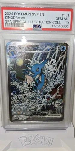 2024 POKEMON SVP EN PROMOSPECIAL ILLUSTRATION COLLECTION #131 KINGDRA EX PSA 10 - Image 1