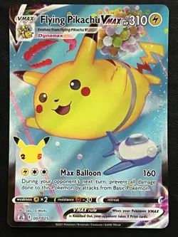 Pokemon Flying Pikachu VMAX - Celebrations - 007/025 NM7 - Image 1