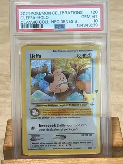 Cleffa (Neo Genesis) Pokemon Celebrations Classic Collection PSA 10 GEM MT - Image 3