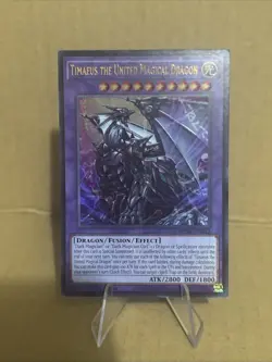 Yugioh Timaeus the United Magical Dragon MZMU-EN012 Ultra Rare 1st Edition NM - Image 1