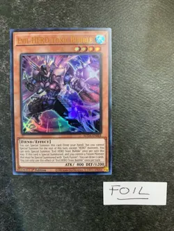 Yu-Gi-Oh! Evil HERO Toxic Bubble SUDA-EN001 Supreme Darkness 1st Ed NM Ultra - Image 1