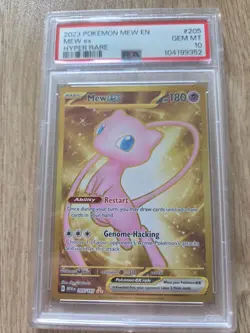 Mew EX 205/165 PSA 10 Gem Mint 2023 Pokemon MEW EN 151 Gold Full Art Hyper Rare - Image 1