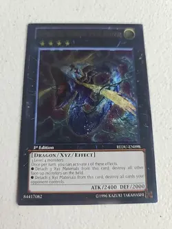 Yugioh Number 91: Thunder Spark Dragon Ultimate Rare 1st Edition REDU L/P #Y119 - Image 1