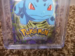 Bulbasaur cgc 9 MINT Pokemon First Movie Die-Cut 1 of 12 Second Print 1999 psa - Image 3