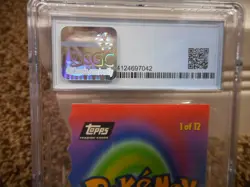 Bulbasaur cgc 9 MINT Pokemon First Movie Die-Cut 1 of 12 Second Print 1999 psa - Image 5